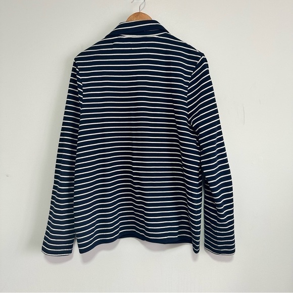 Chaps Blazer Sweater Navy with White Strips Size XL - Picture 9 of 10